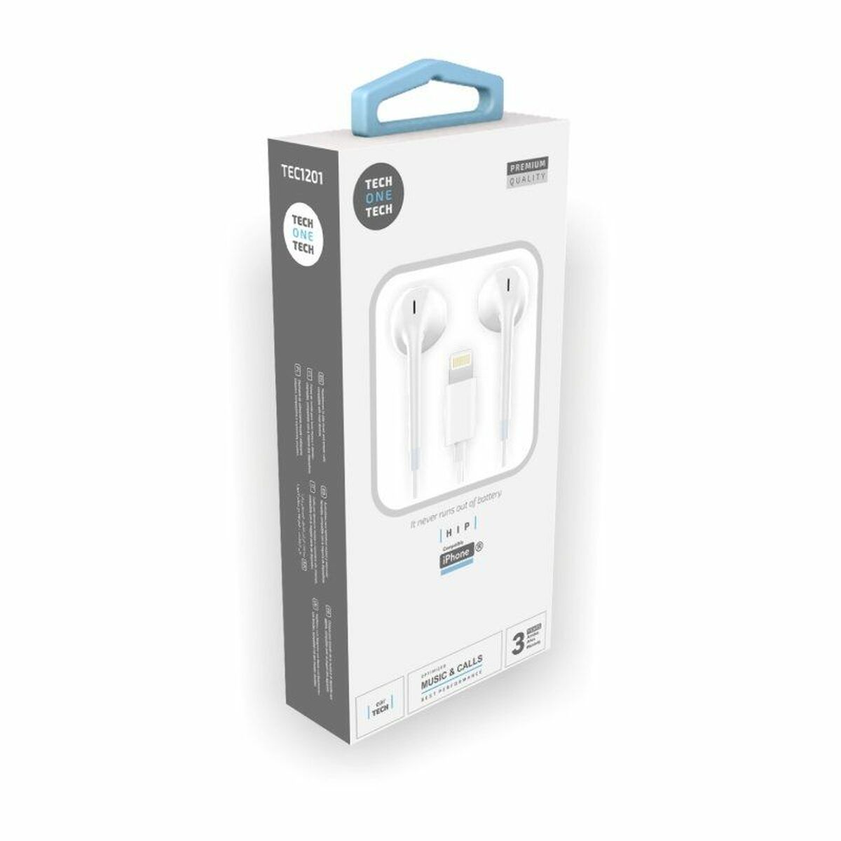 Headphones Tech One Tech TEC1201 White-1